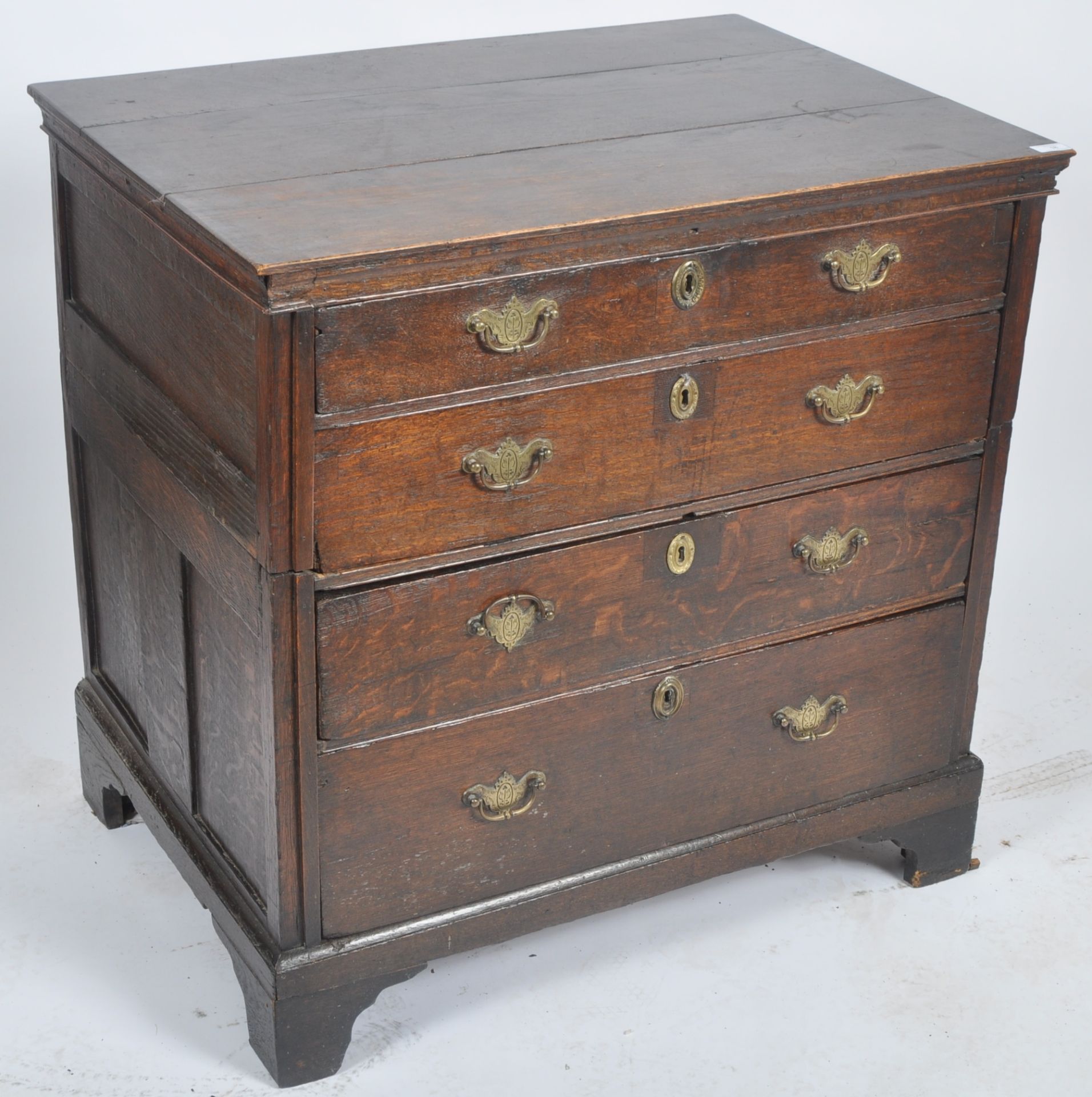 17TH CENTURY OAK & ELM COMMONWEALTH CHEST OF DRAWERS - Image 2 of 9