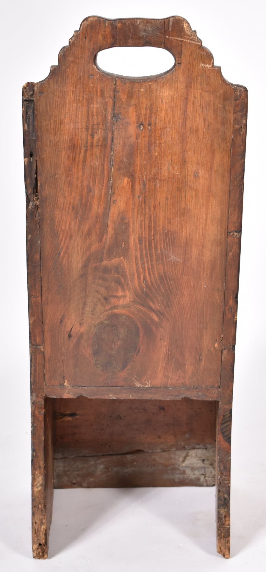 18TH CENTURY OAK AND STAINED PINE CHILDRENS CHAIR - Image 5 of 6