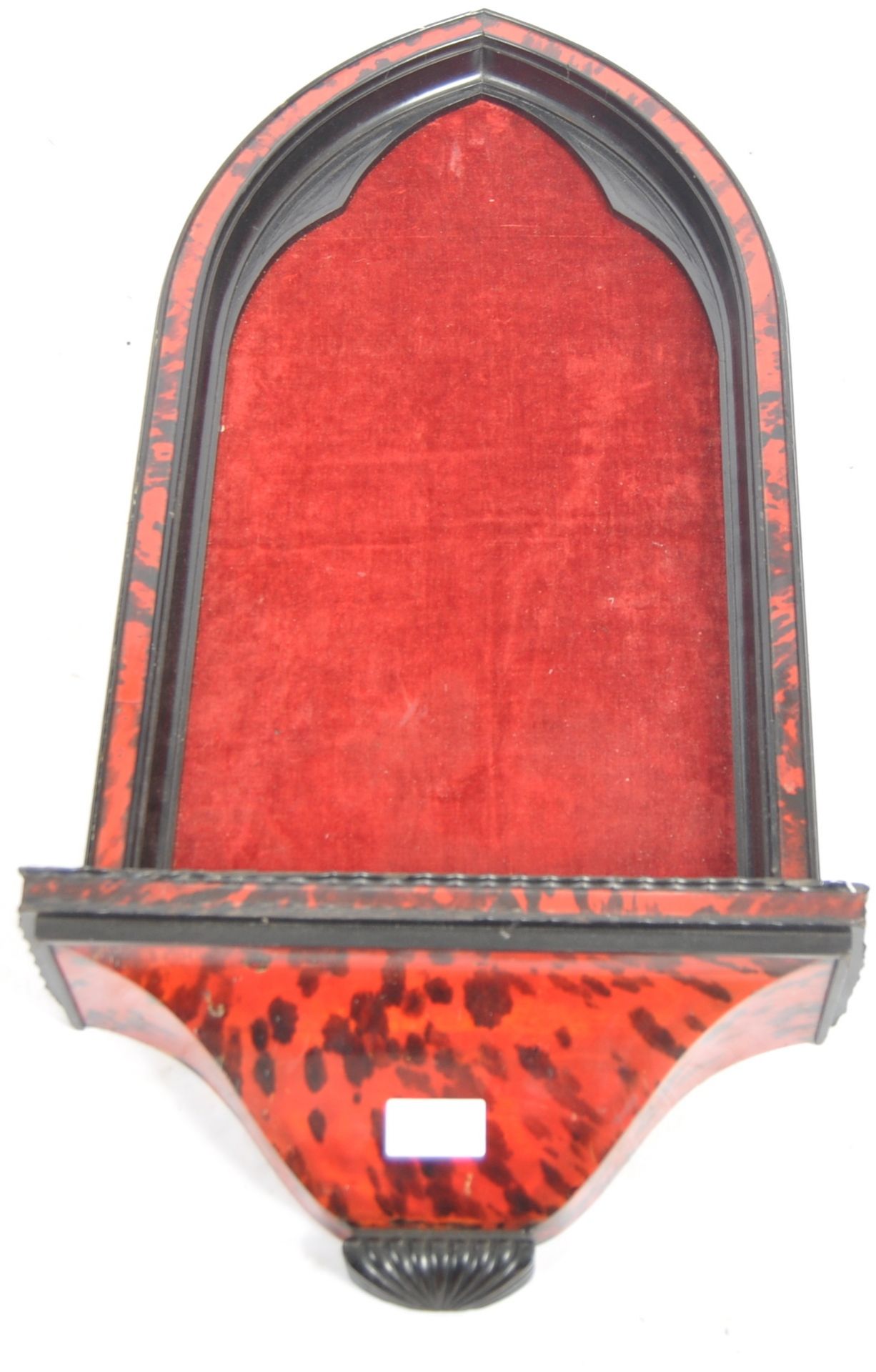 19TH CENTURY VICTORIAN FAUX TORTOISESHELL WALL NICHE - Image 3 of 4