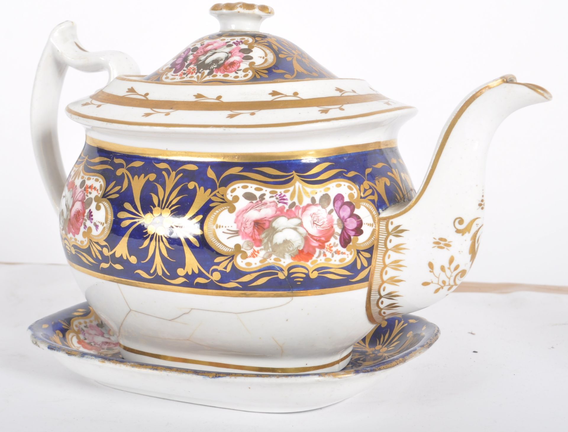 19TH CENTURY COALPORT MANNER COBALT TEA SERVICE - Image 5 of 19