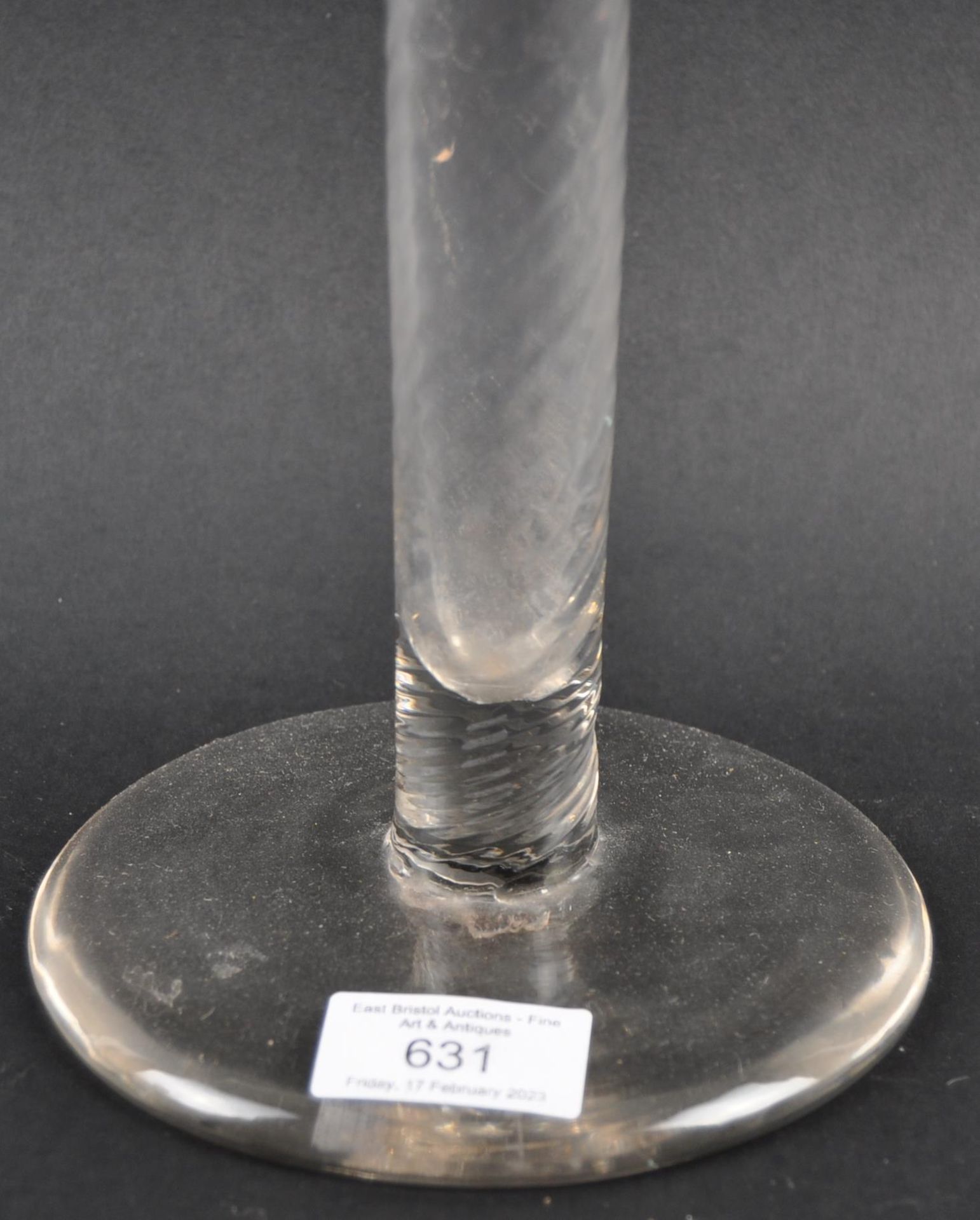 VERY LARGE 18TH CENTURY CEREMONIAL GLASS GOBLET - Image 4 of 5