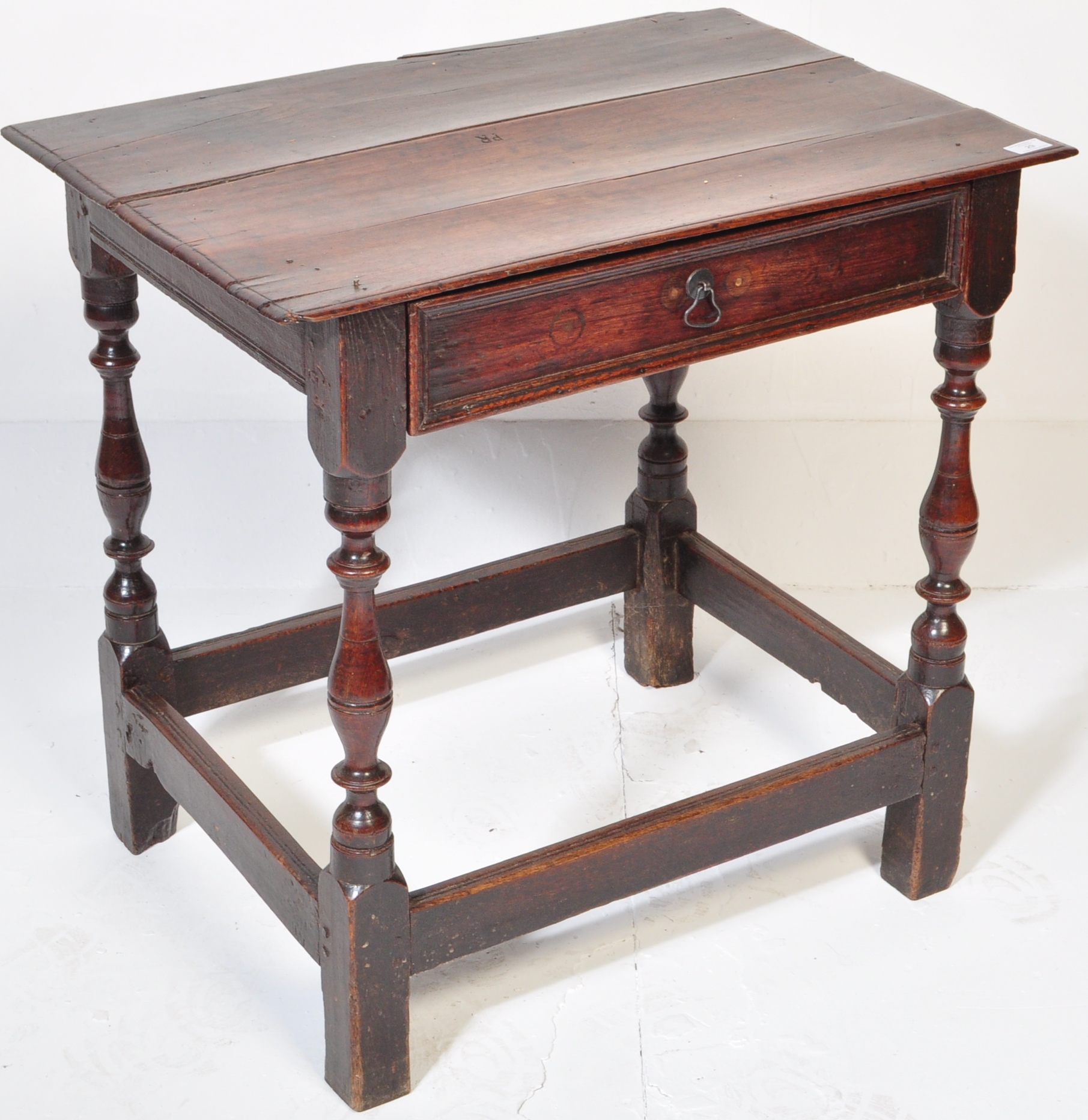 18TH CENTURY OAK LOWBOY SIDE TABLE - Image 2 of 6