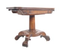 19TH CENTURY WILLIAM IV MAHOGANY TEA TABLE