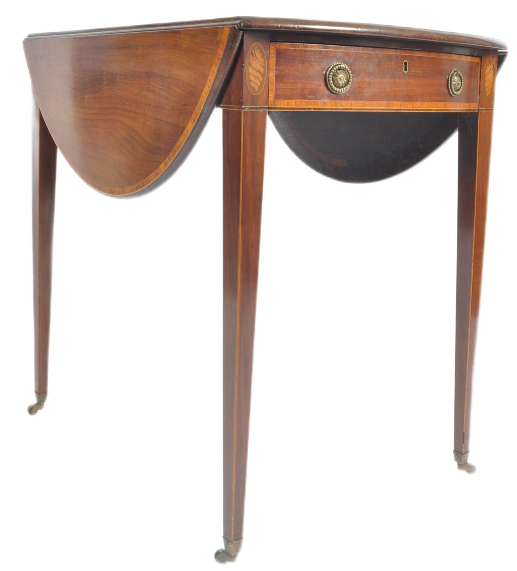 19TH CENTURY GEORGE III PEMBROKE DINING TABLE - Image 2 of 9