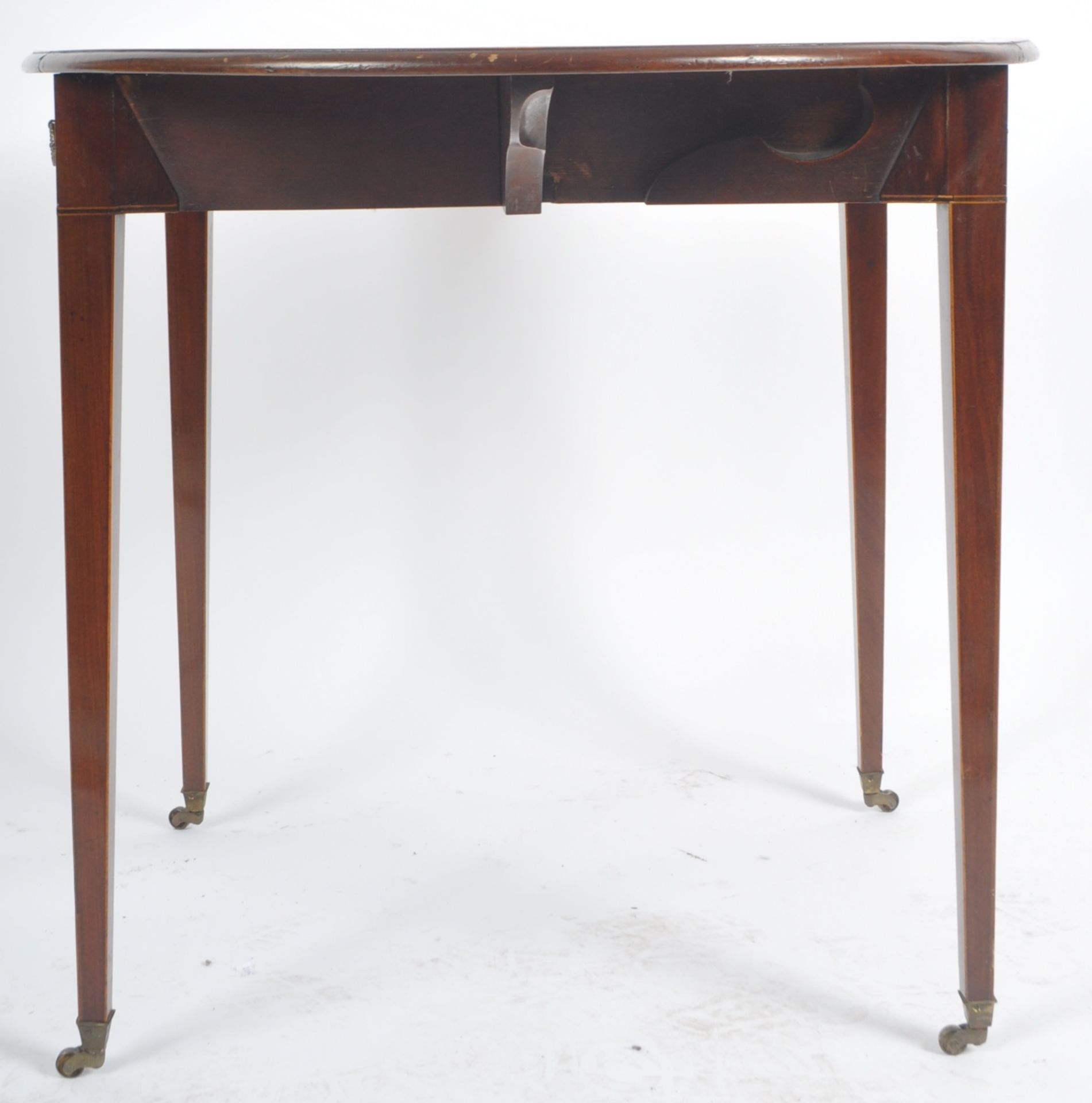 19TH CENTURY GEORGE III PEMBROKE DINING TABLE - Image 7 of 9