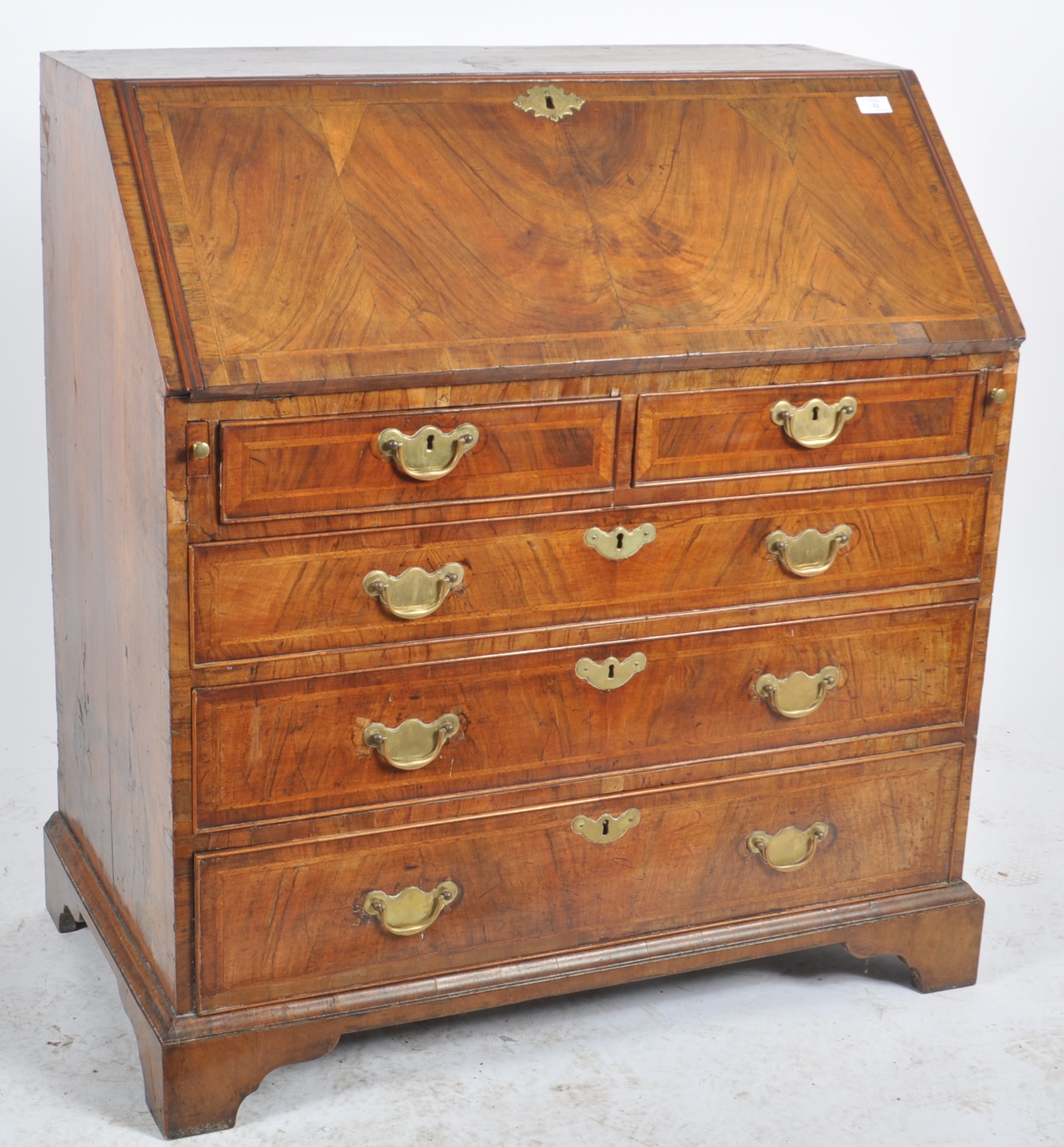 18TH CENTURY GEORGE III WALNUT BUREAU - Image 2 of 13