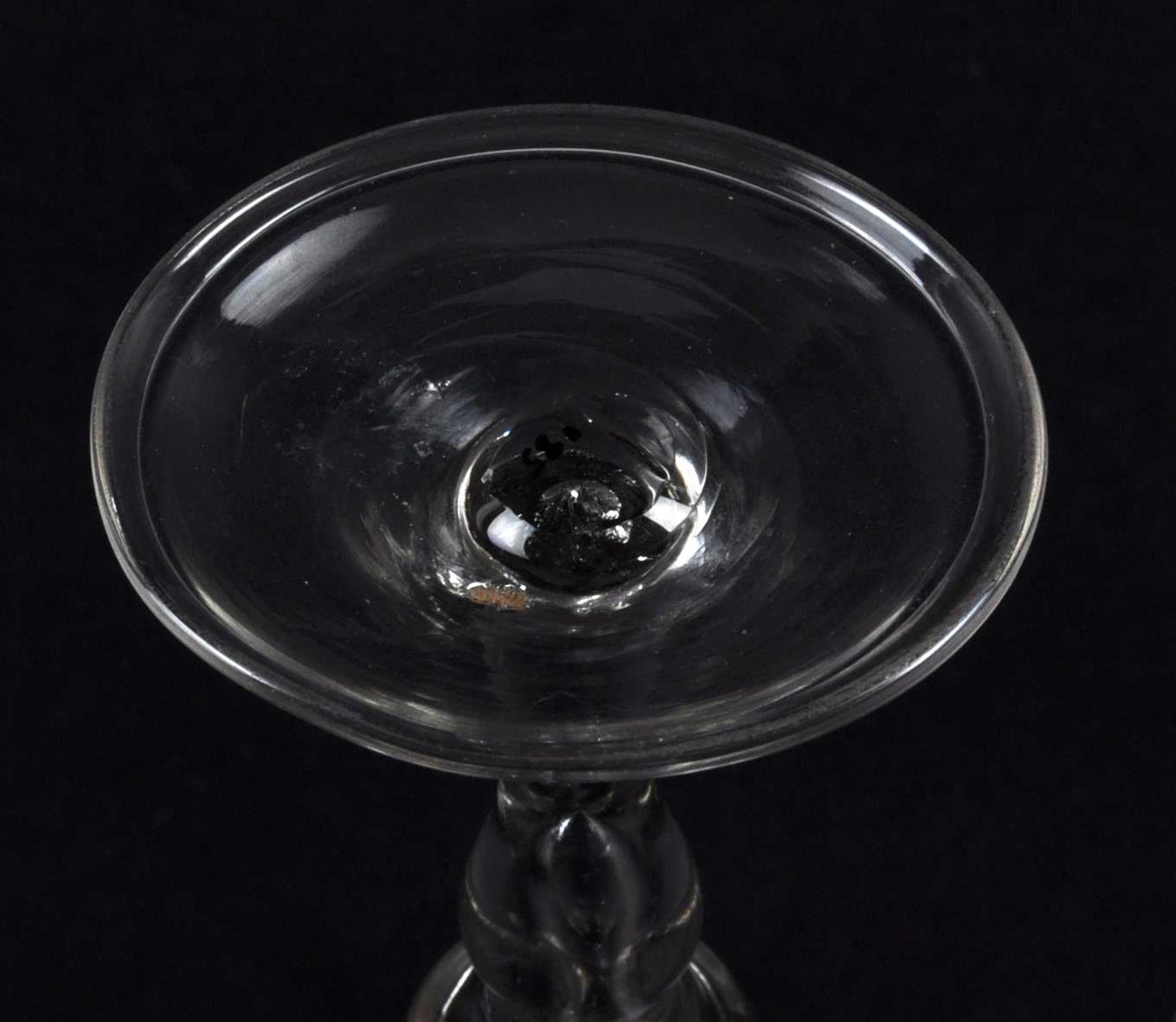 18TH CENTURY GEORGE III BALUSTER STEM WINE GLASS - Image 5 of 5