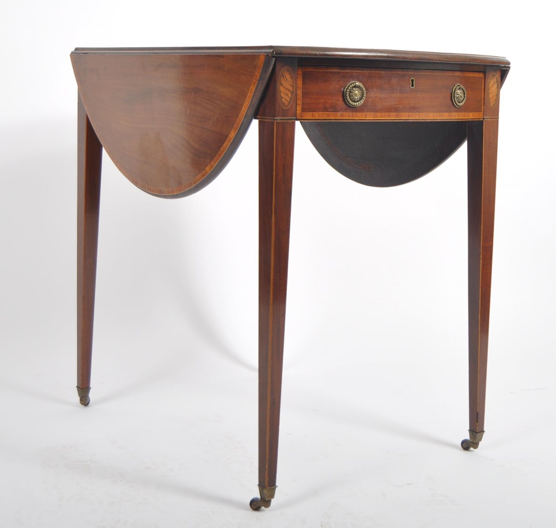 19TH CENTURY GEORGE III PEMBROKE DINING TABLE - Image 9 of 9