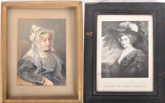 SAVINIEN EDME DUBOURJAL 1858 PORTRAIT OF HON MRS FOX - Image 4 of 9