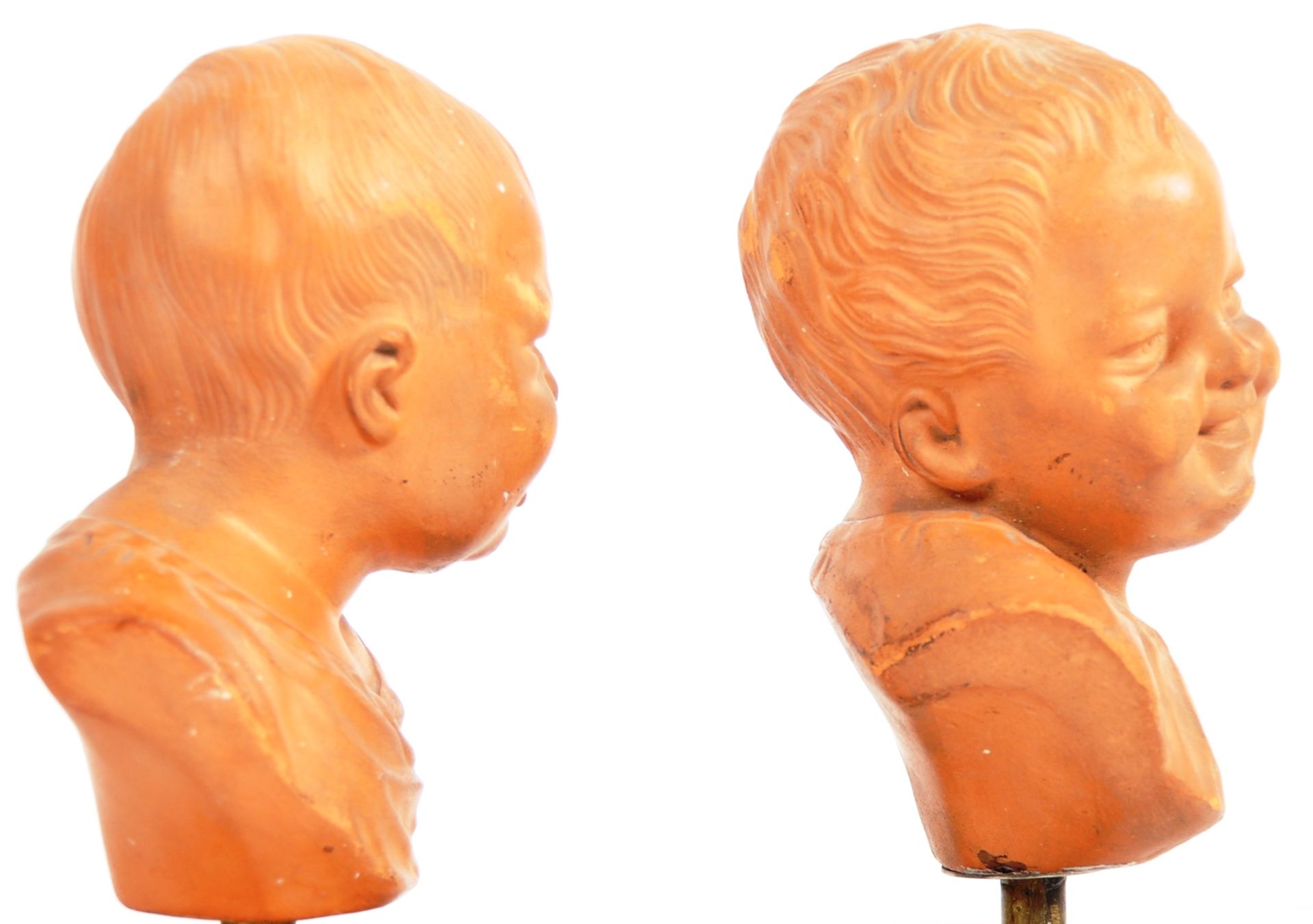 PAIR OF 19TH CENTURY TERRACOTTA BUSTS - Image 5 of 7