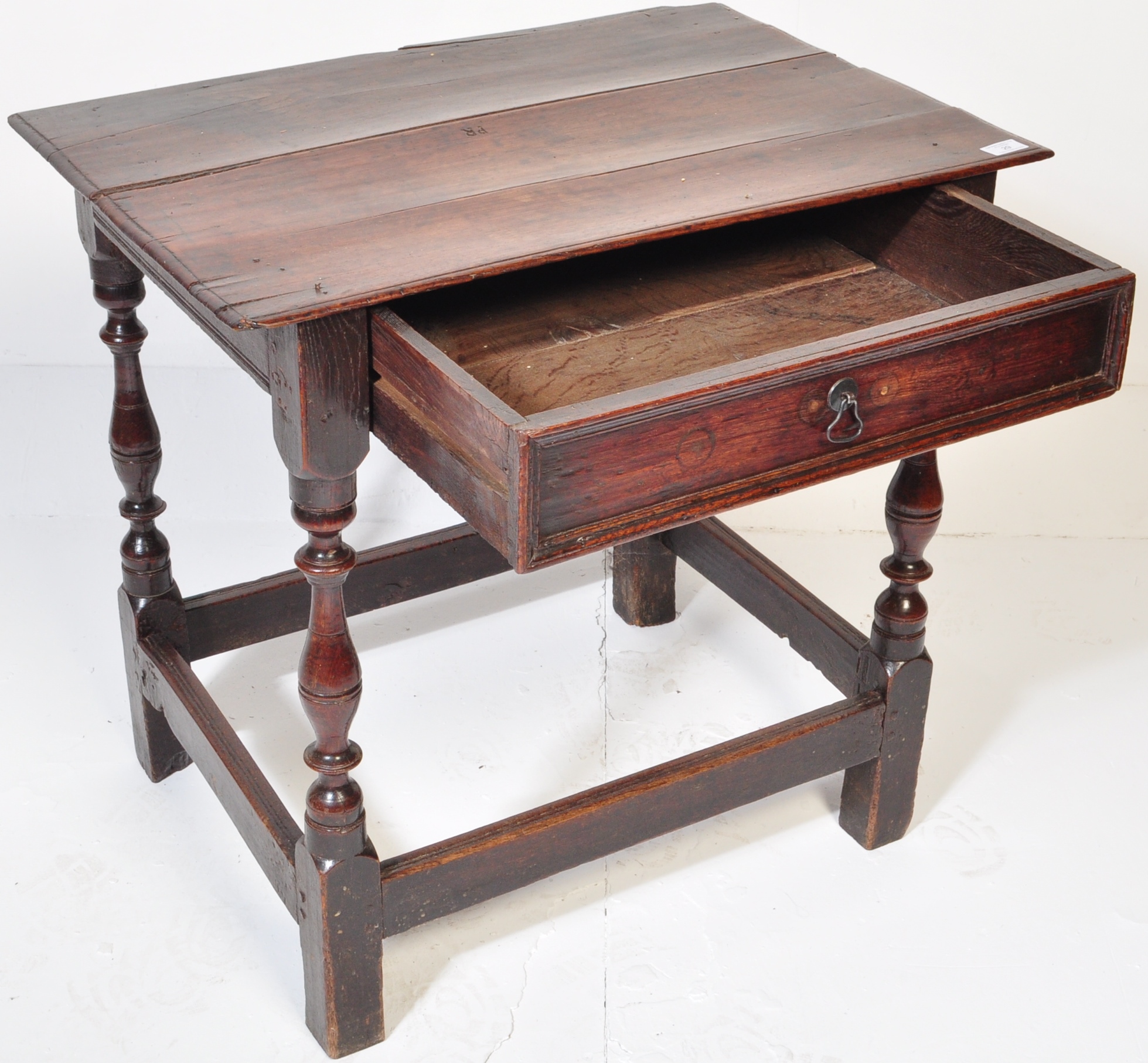 18TH CENTURY OAK LOWBOY SIDE TABLE - Image 3 of 6