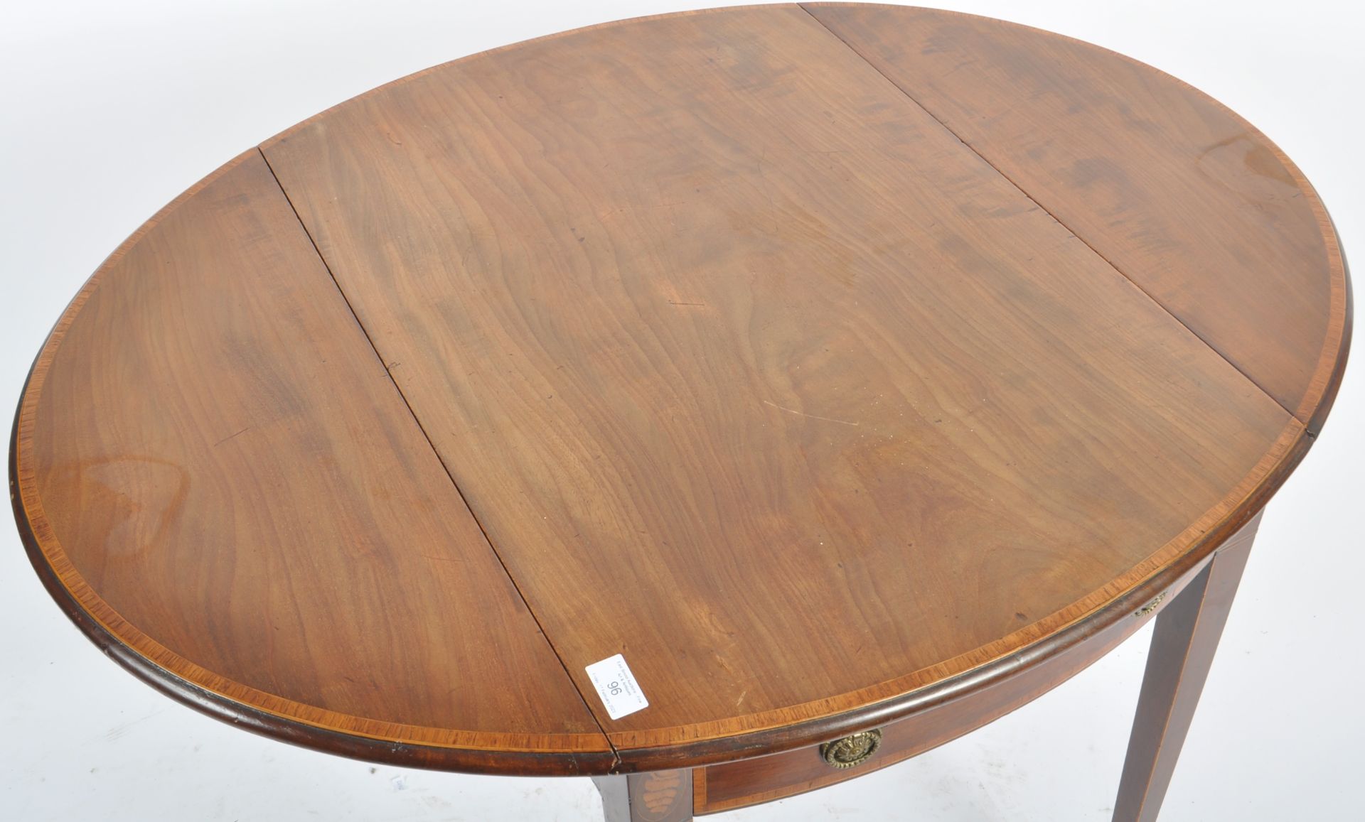 19TH CENTURY GEORGE III PEMBROKE DINING TABLE - Image 6 of 9