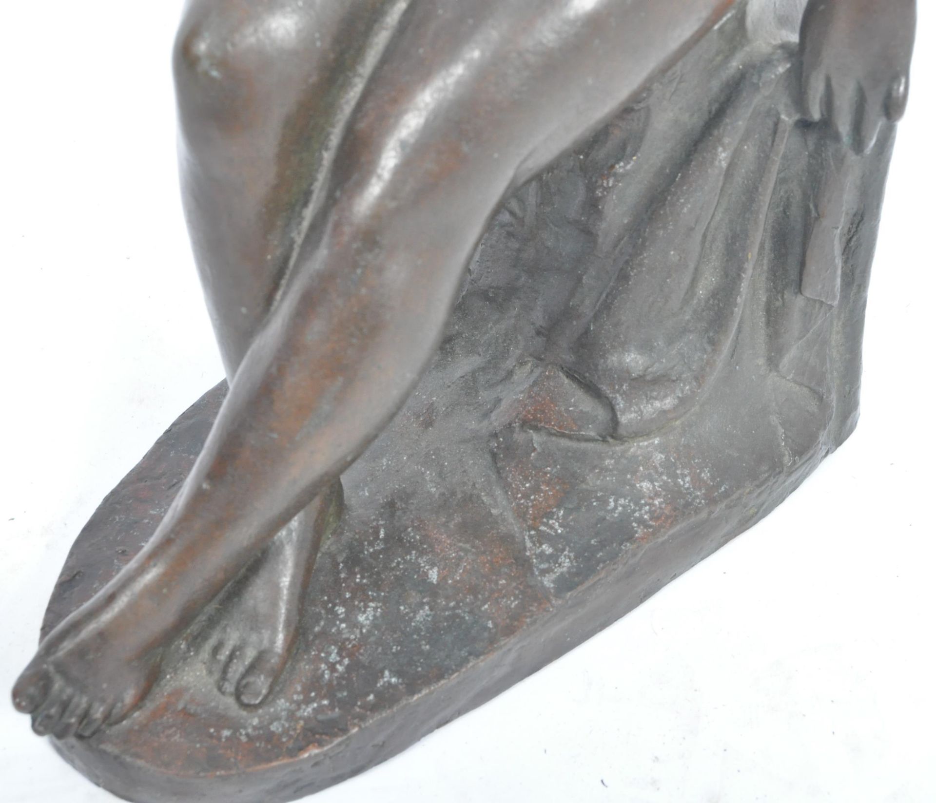 EARLY 20TH CENTURY BRONZE NUDE FIGURINE BY F BLACK - Image 5 of 5