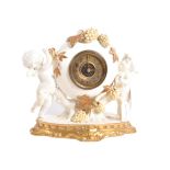 19TH CENTURY PORCELAIN MANTEL CLOCK