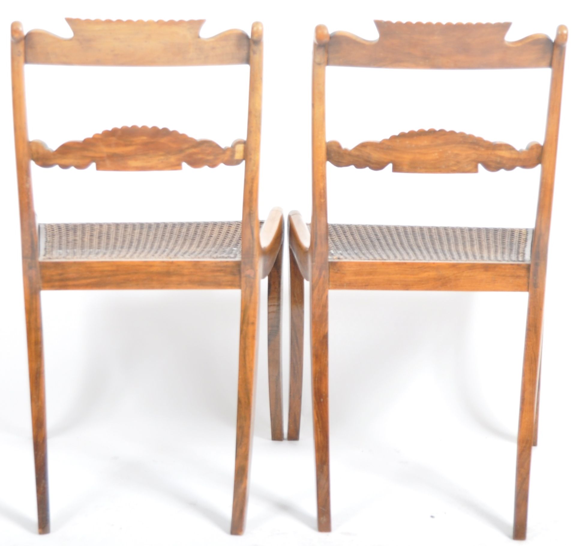 FOUR 19TH CENTURY REGENCY ROSEWOOD DINING CHAIRS - Image 4 of 8
