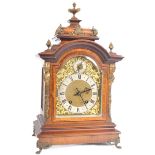 LATE 19TH CENTURY WALNUT BRACKET CLOCK