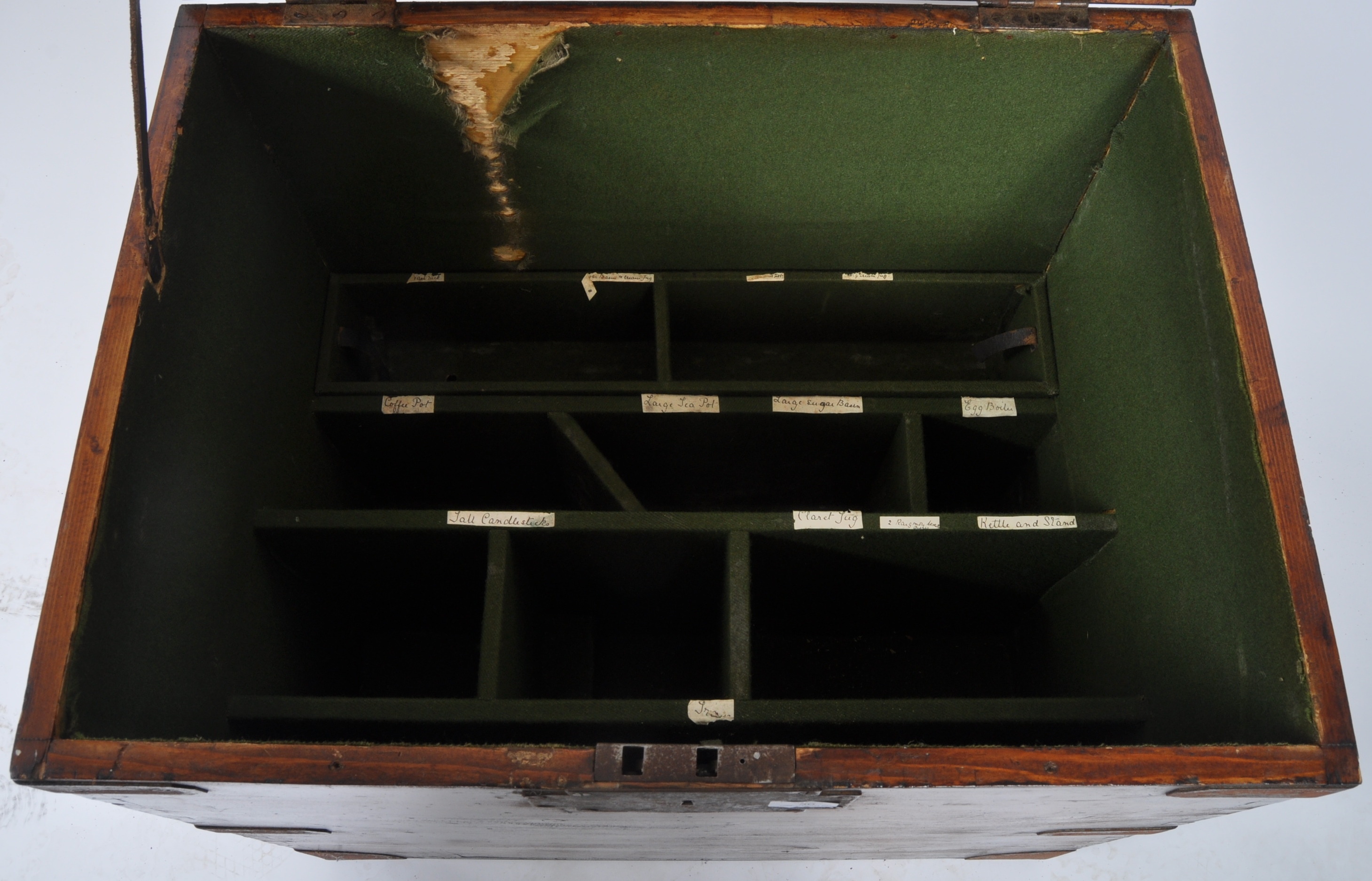 19TH CENTURY MILITARY CAMPAIGN SILVER CHEST TRUNK - Image 11 of 14