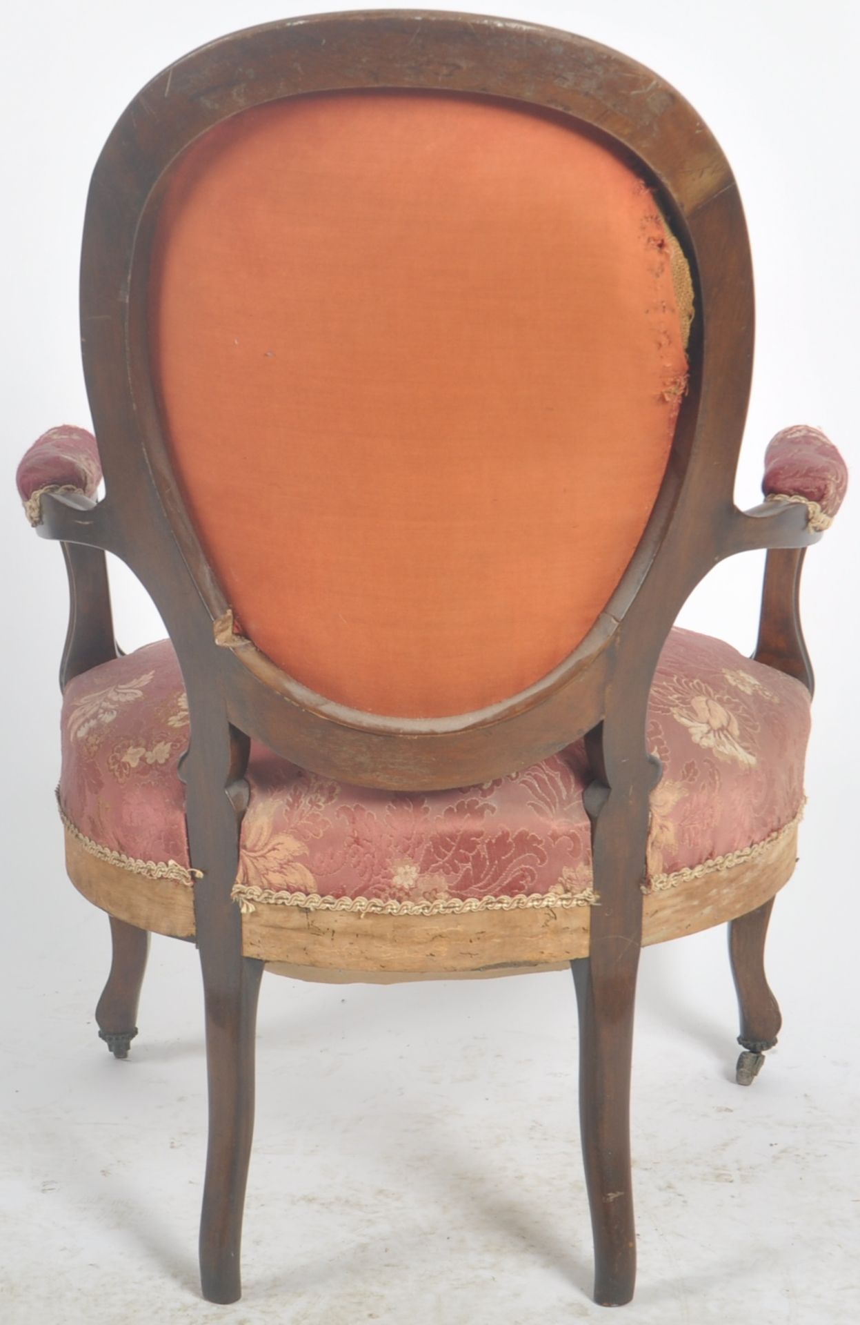 19TH CENTURY VICTORIAN ROSEWOOD SALON CHAIR - Image 6 of 6