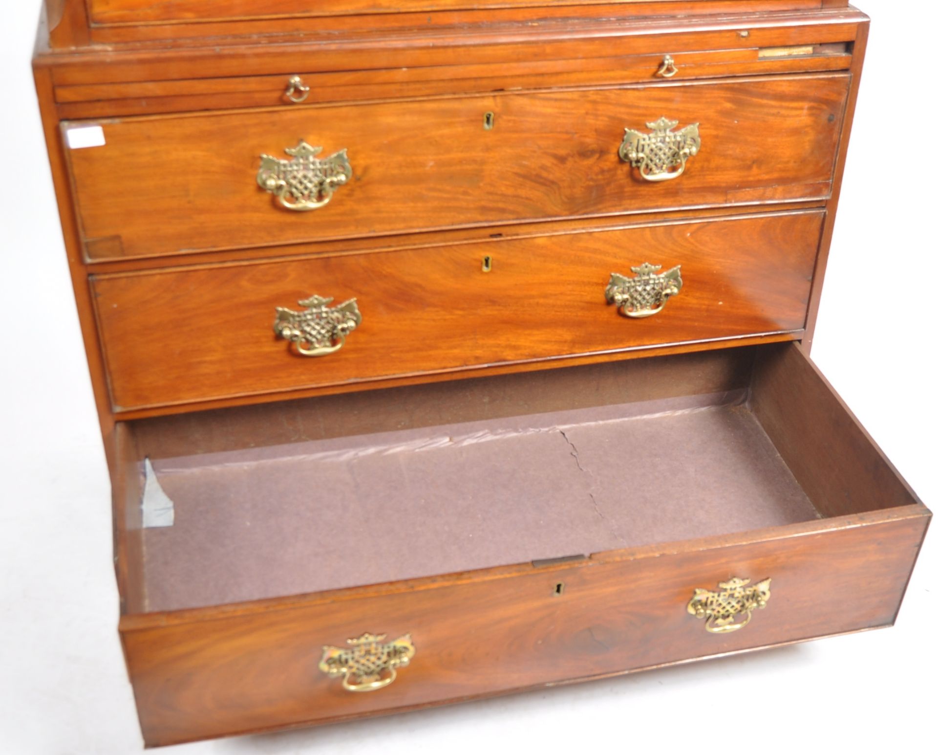 18TH CENTURY GEORGE III CHEST ON CHEST - Image 5 of 11