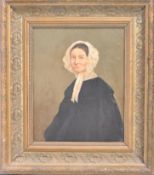 19TH CENTURY OIL PORTRAIT PAINTING OF MRS PUTTERNE