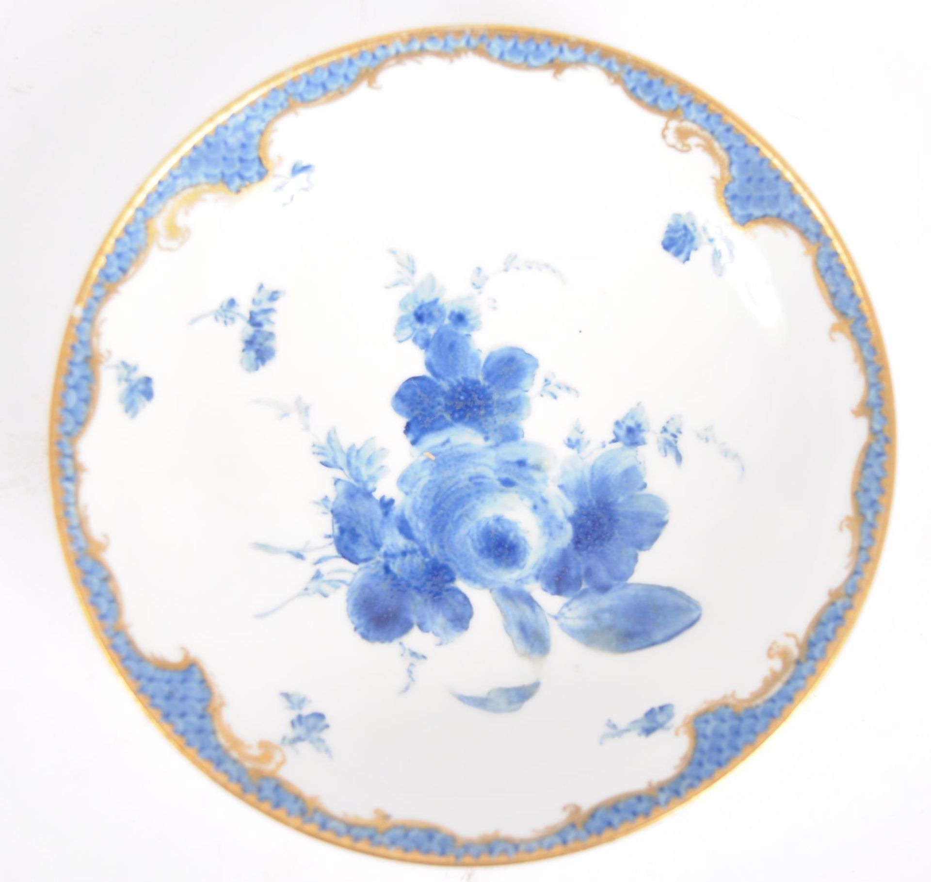 19TH CENTURY MEISSEN BLUE & WHITE PORCELAIN TEA SET - Image 11 of 18