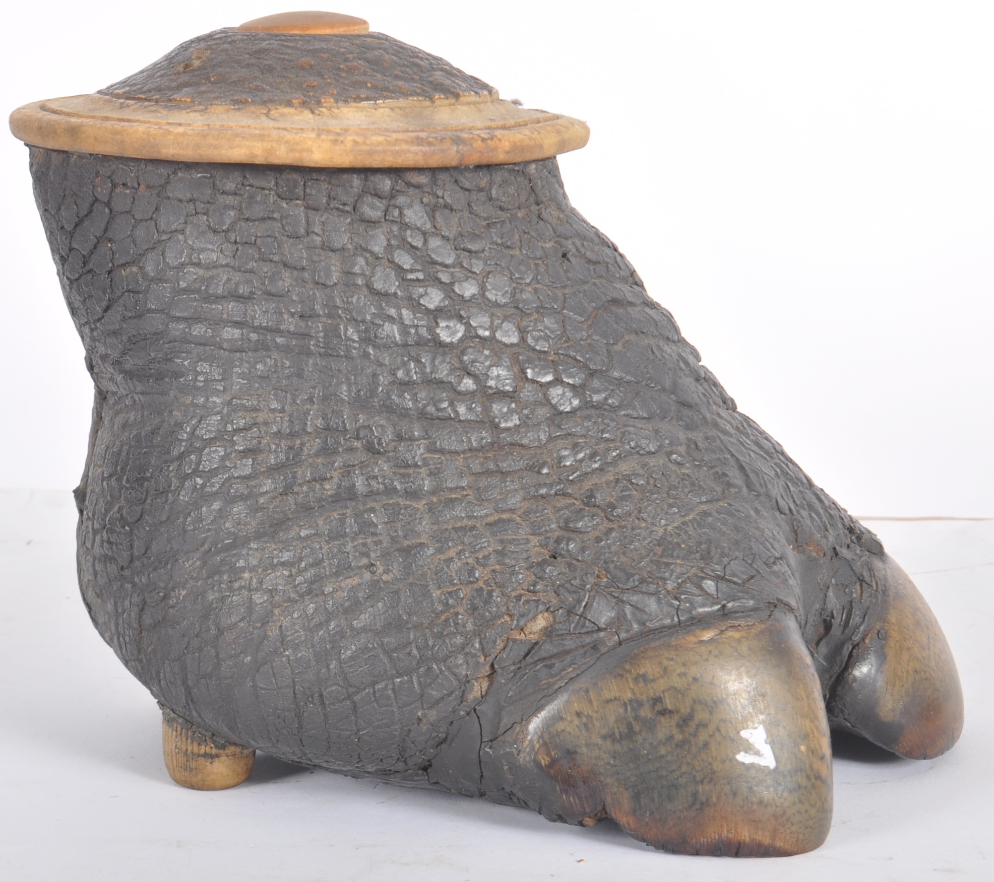 EARLY 20TH CENTURY RHINO FOOT LAMP BASE - Image 7 of 10