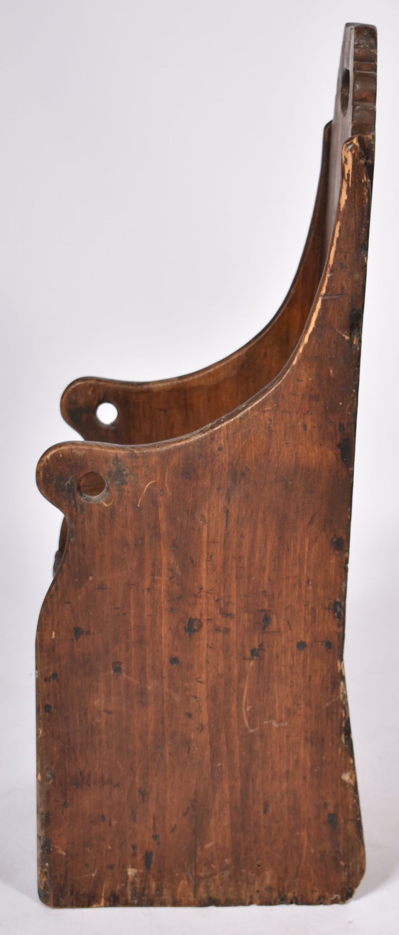 18TH CENTURY OAK AND STAINED PINE CHILDRENS CHAIR - Image 6 of 6