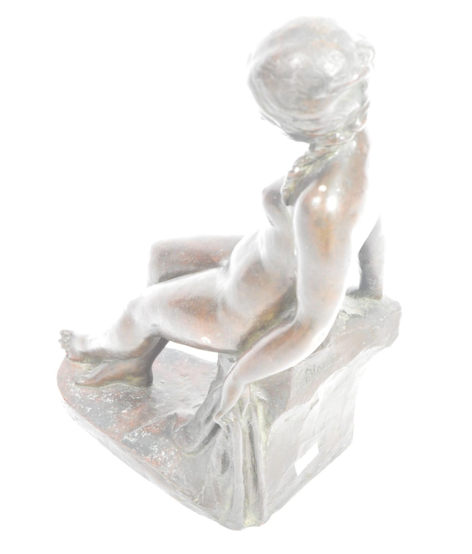 EARLY 20TH CENTURY BRONZE NUDE FIGURINE BY F BLACK - Image 3 of 5