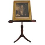 19TH CENTURY REGENCY MAHOGANY PEDESTAL READING LECTURN