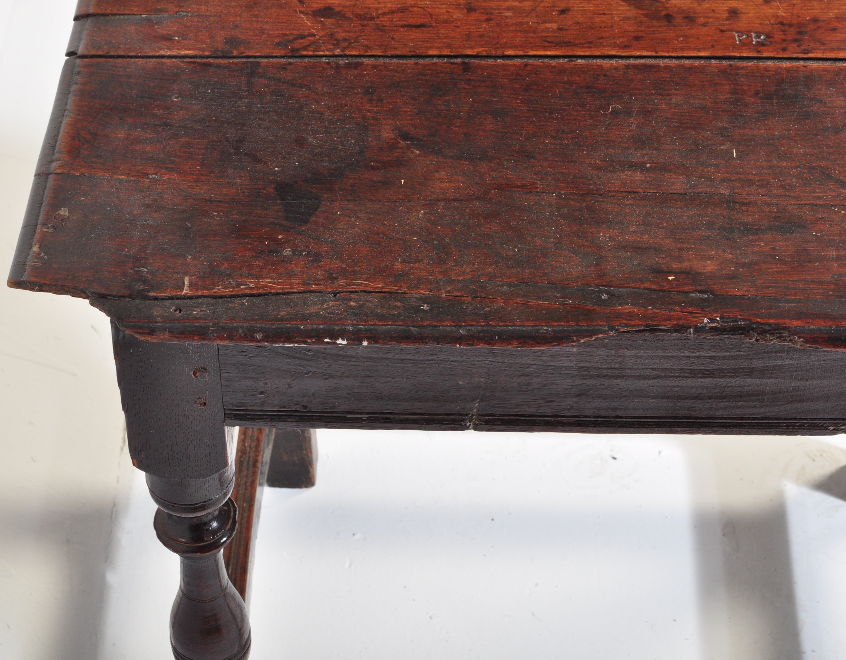 18TH CENTURY OAK LOWBOY SIDE TABLE - Image 5 of 6