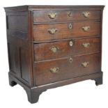 17TH CENTURY OAK & ELM COMMONWEALTH CHEST OF DRAWERS