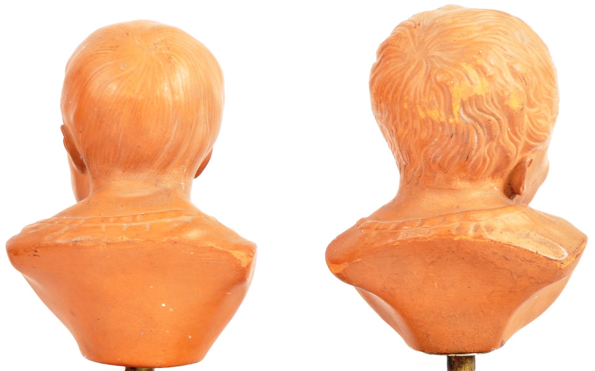 PAIR OF 19TH CENTURY TERRACOTTA BUSTS - Image 6 of 7