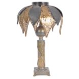 ATTRIBUTED TO BRADLEY & HUBBARD - TREE TABLE LAMP