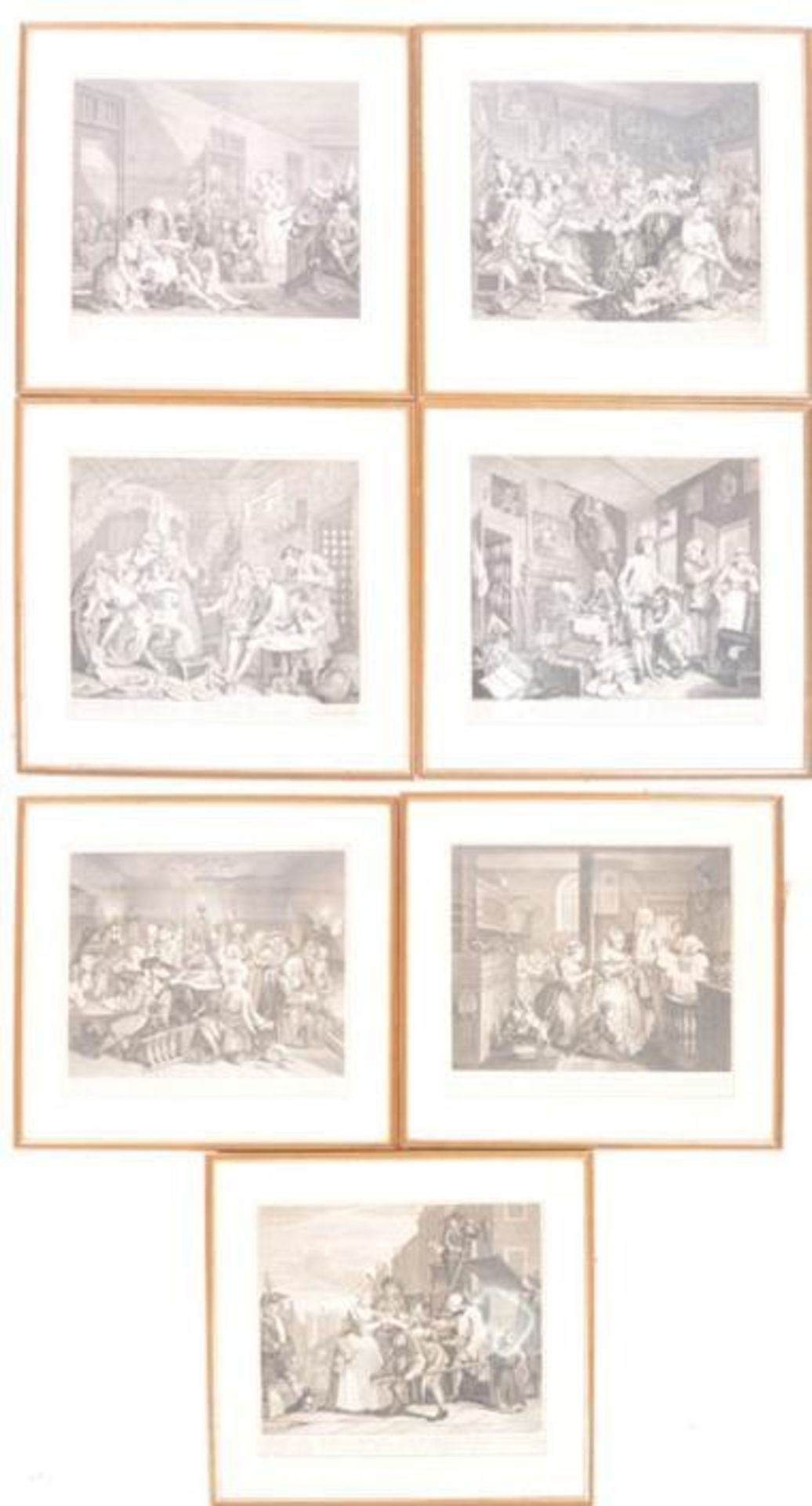 SET OF 18TH CENTURY HOGARTH ENGRAVINGS