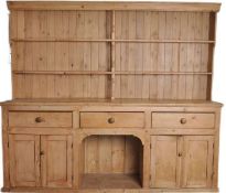 19TH CENTURY VICTORIAN DOG KENNEL PINE WELSH DRESSER