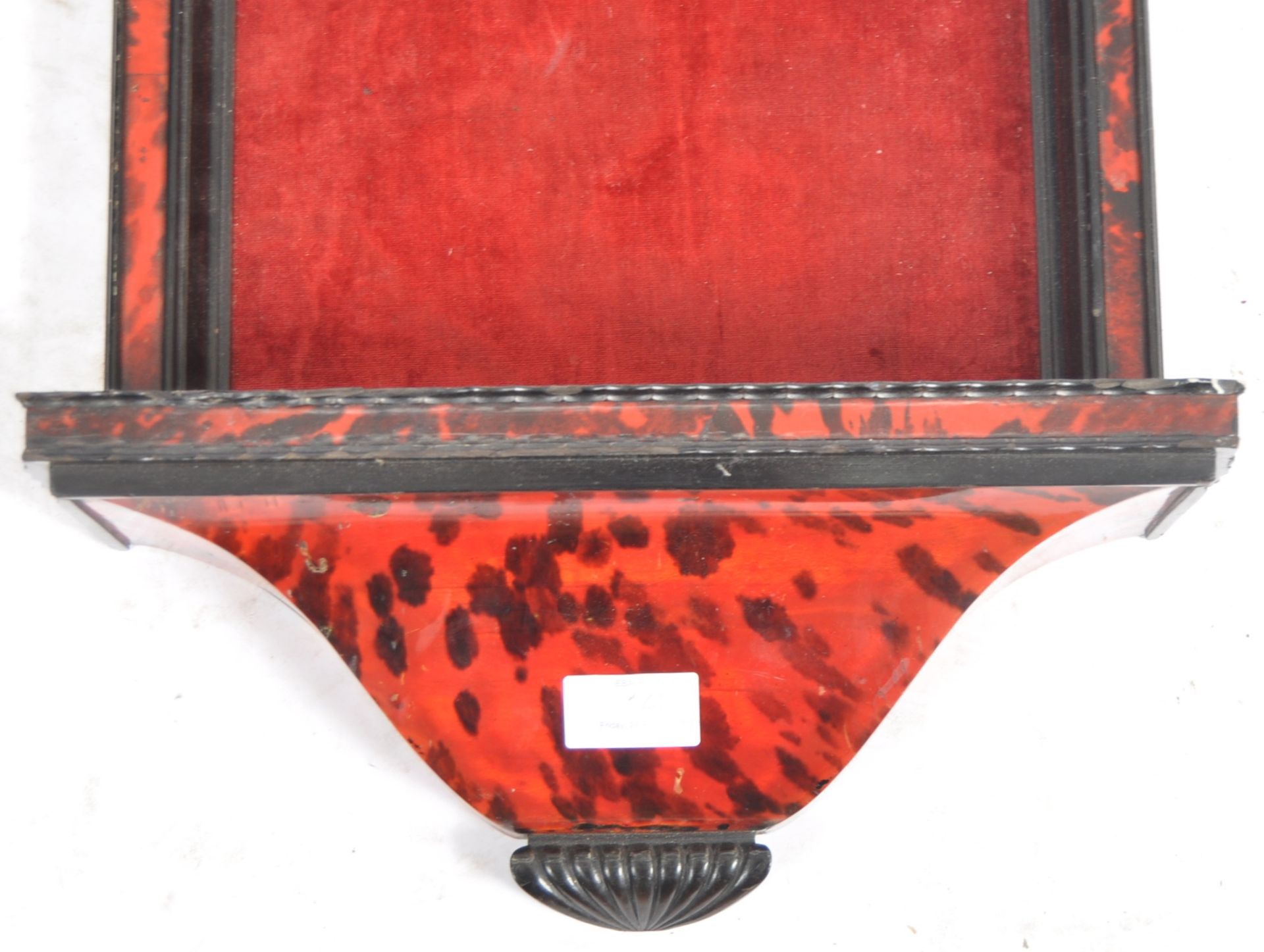 19TH CENTURY VICTORIAN FAUX TORTOISESHELL WALL NICHE - Image 2 of 4