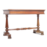 19TH CENTURY MAHOGANY LIBRARY WRITING TABLE DESK