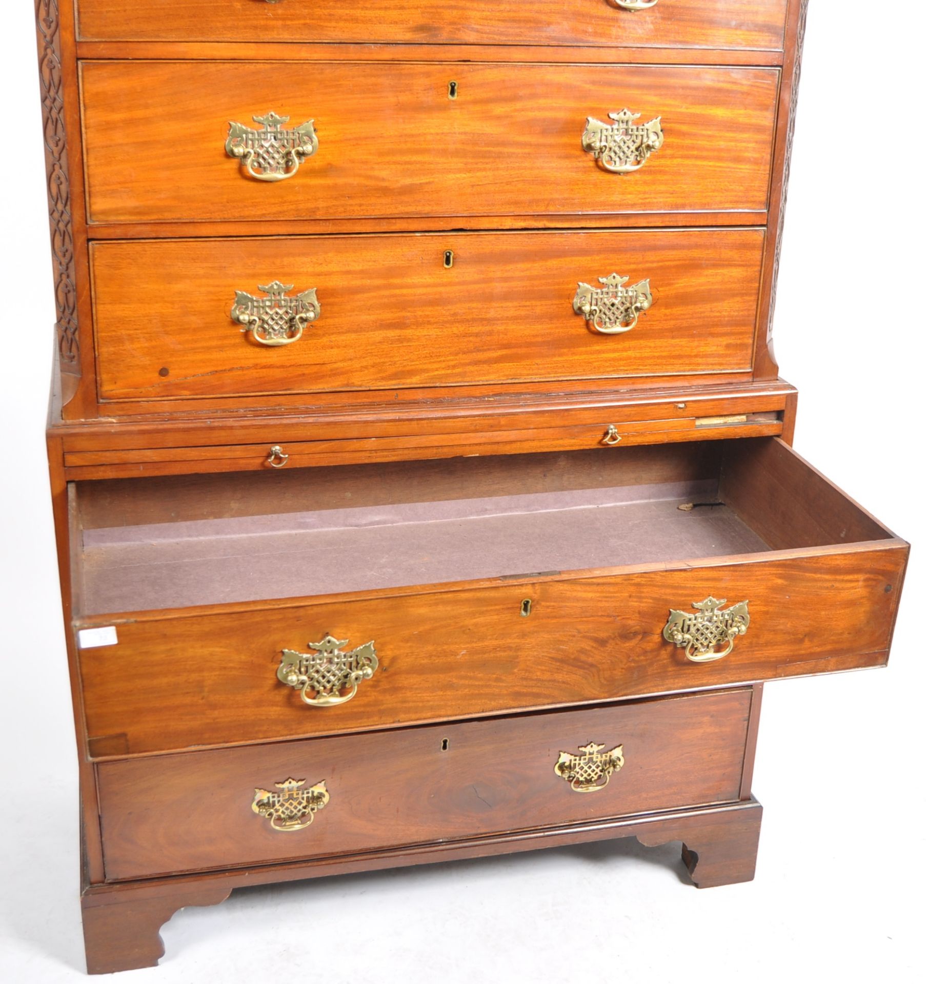 18TH CENTURY GEORGE III CHEST ON CHEST - Image 3 of 11