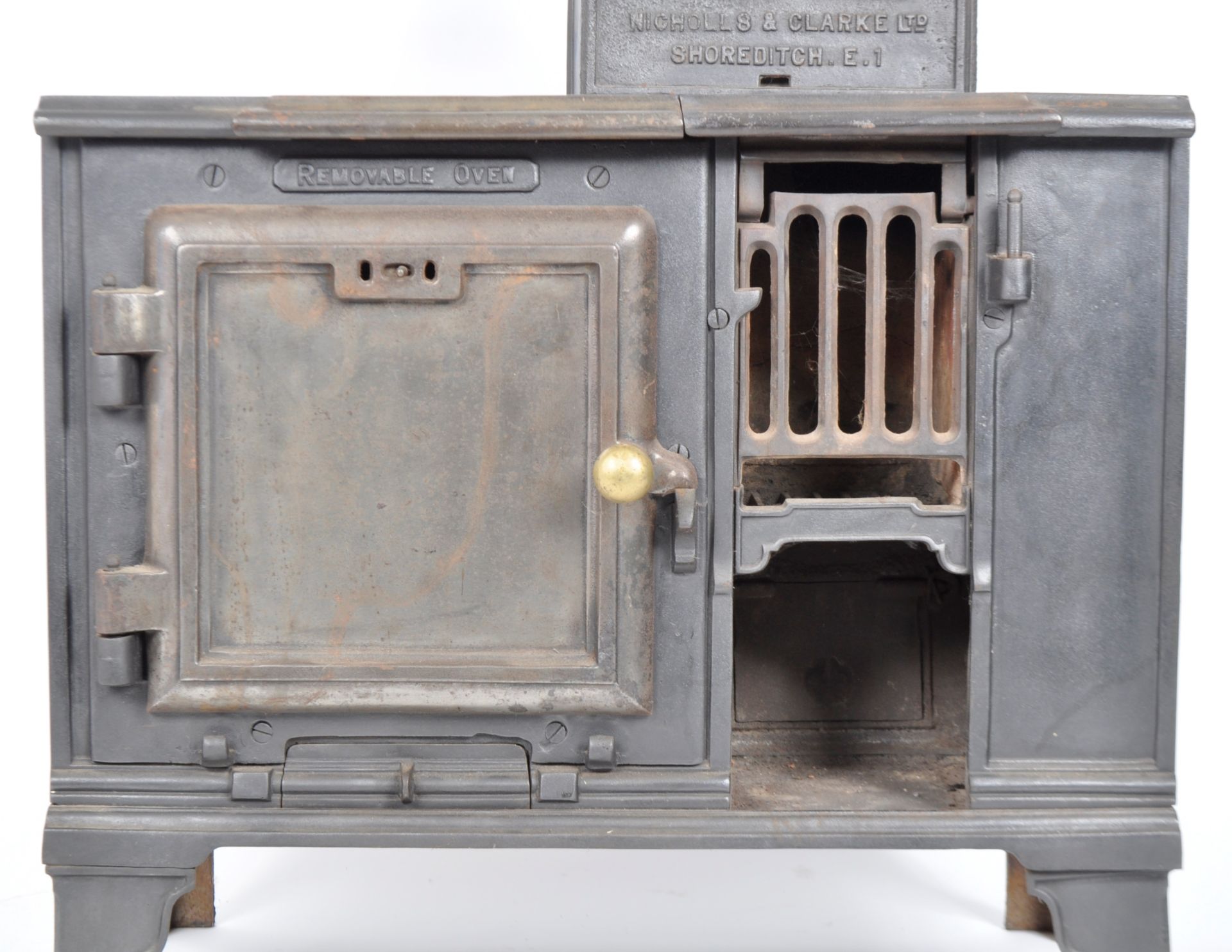 19TH CENTURY VICTORIAN CAST IRON OVEN STOVE - Image 2 of 6