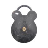 LARGE EARLY 20TH CENTURY METAL PADLOCK