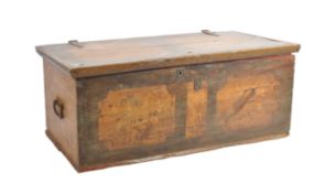 19TH CENTURY DUTCH PAINTED PINE TRUNK