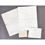 TWO SIGNED LETTERS FROM CHARLES DE GAULLE TO F. O. MIKSCHE