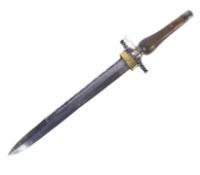 18TH CENTURY PLUG BAYONET WITH SERRATED EDGE BLADE