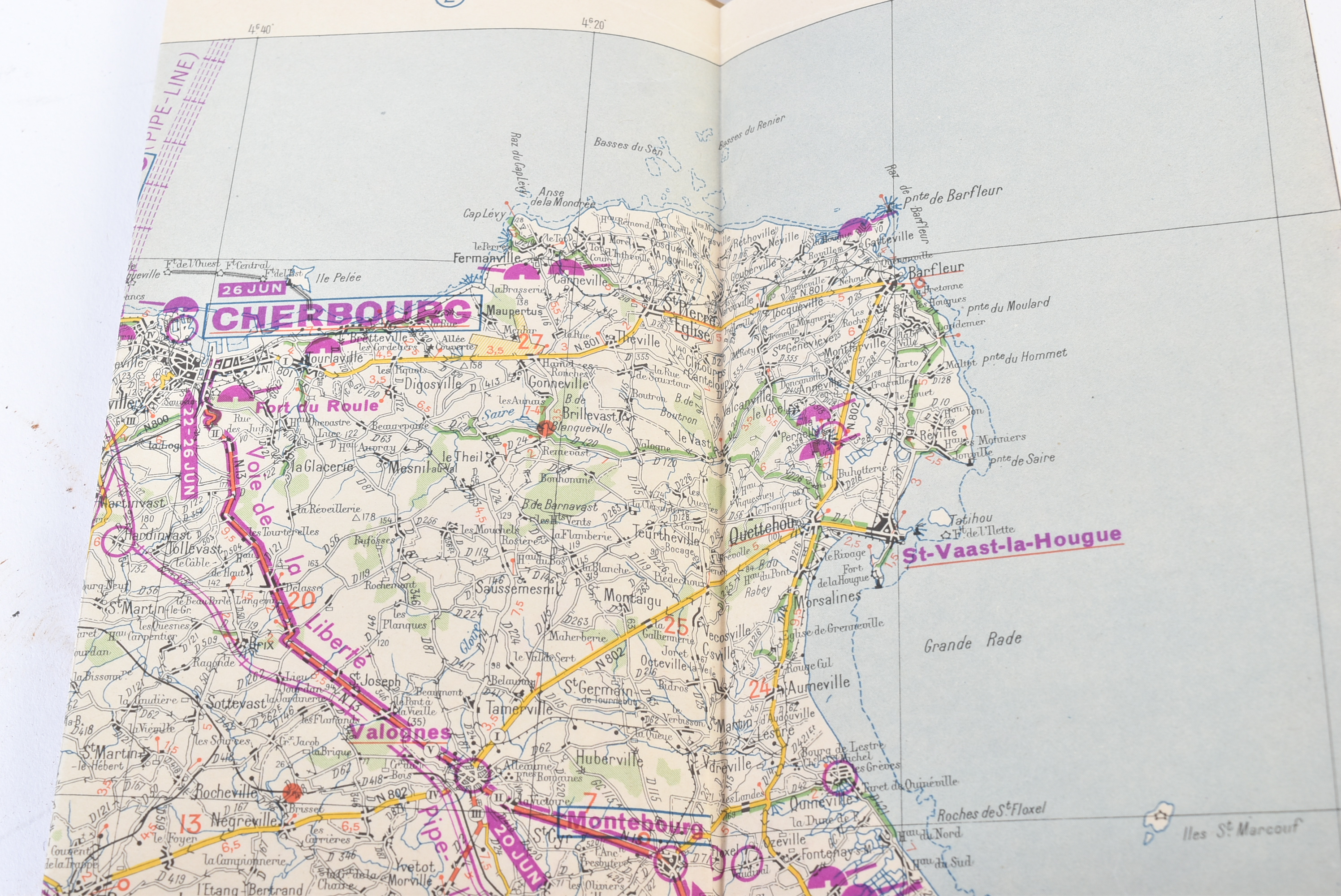 EARLY MICHELIN GUIDE OF THE NORMANDY LANDINGS 1944 - Image 4 of 5