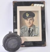 WWII SECOND WORLD WAR RAF P8 COCKPIT COMPASS AND PHOTOGRAPH