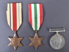 WWII SECOND WORLD WAR - MEDAL GROUP INC. ITALY & AFRICA STAR