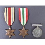 WWII SECOND WORLD WAR - MEDAL GROUP INC. ITALY & AFRICA STAR