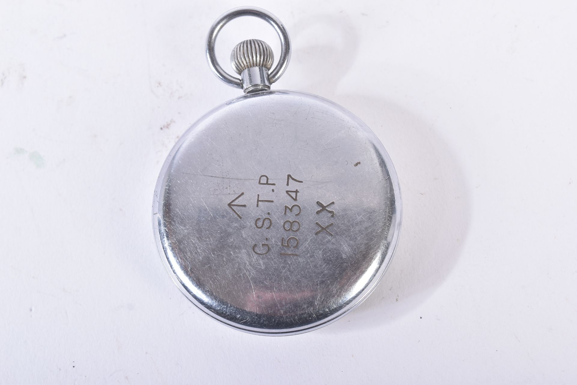 VINTAGE BRITISH MILITARY GENERAL SERVICE POCKET WATCH - Image 2 of 3