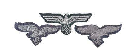 WWII SECOND WORLD WAR GERMAN UNIFORM CLOTH PATCHES