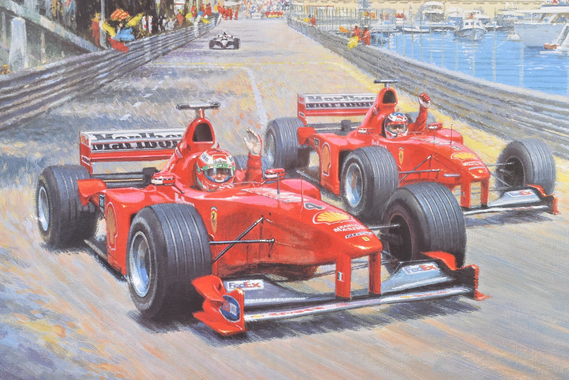 FORMULA 1 RACING - TONY SMITH - VIVA FERRARI - SIGNED PRINT - Image 3 of 4